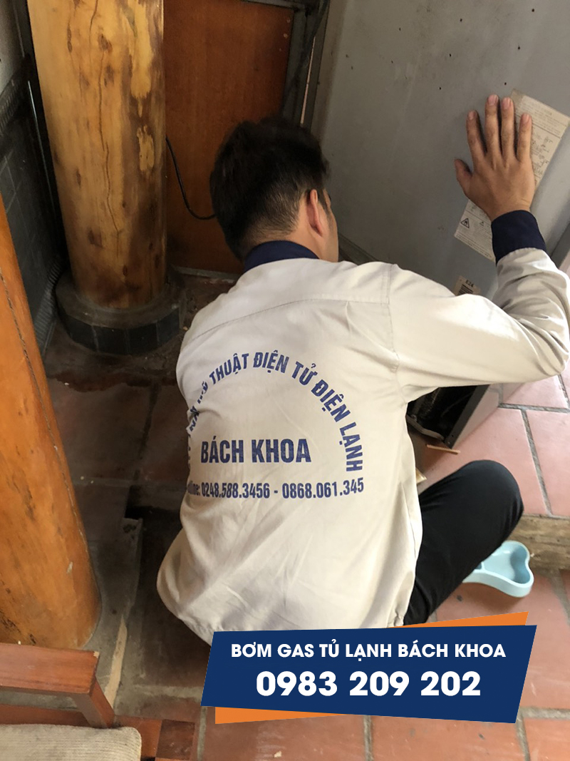 sửa tủ lạnh xì gas