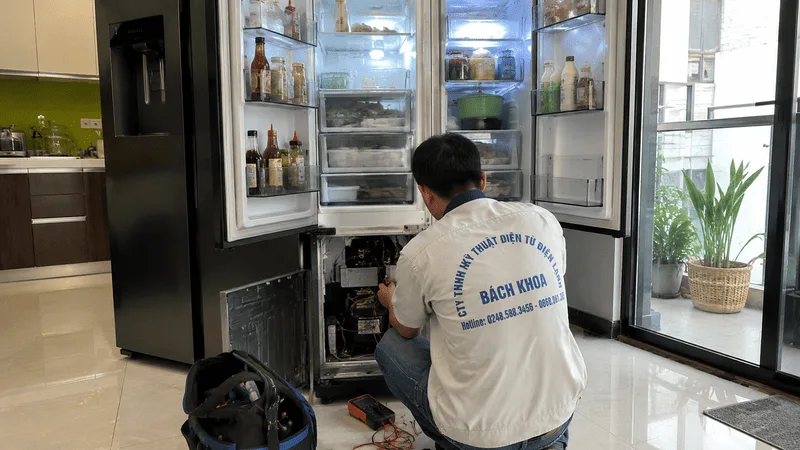 Bách Khoa nhận sửa tủ lạnh tại nhà quận Cầu Giấy sửa tủ lạnh tại nhà quận cầu giấy