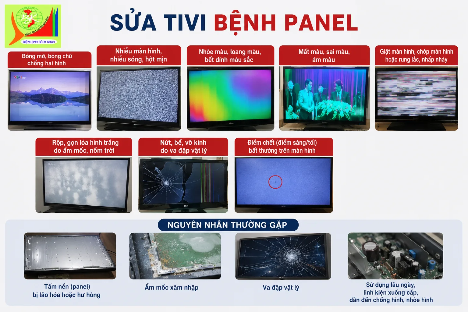 Sửa Tivi Bách Khoa Tại Nhà Hà Nội Uy Tín, Giá Rẻ 24/7 sửa chữa tivi hà nội