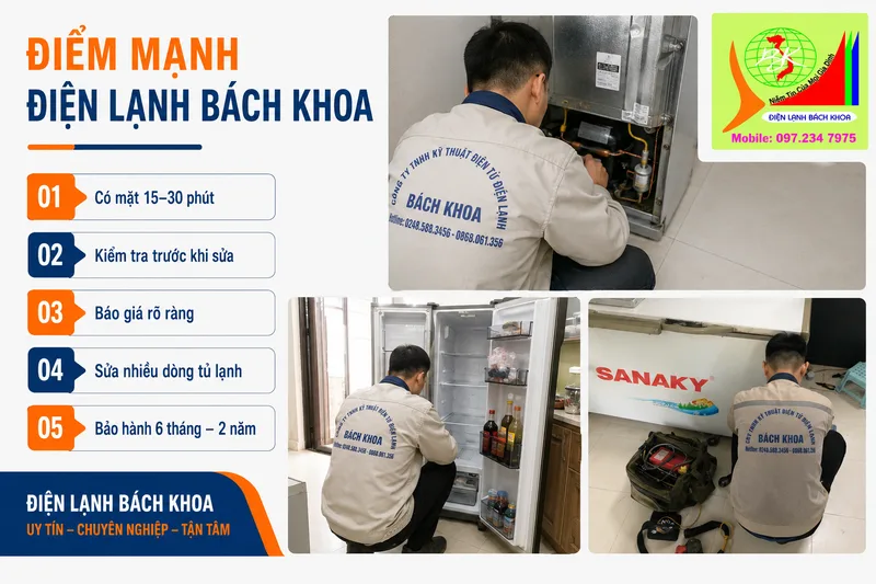 sửa tủ lạnh tại nhà
