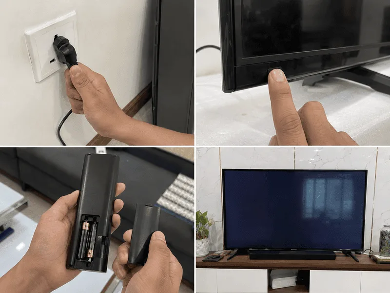 tivi sony không lên màn hình