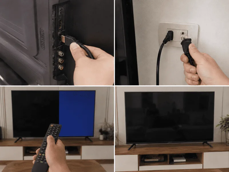 tivi sony không lên màn hình nhưng vẫn có tiếng