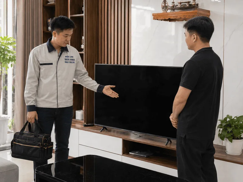 tivi sony không lên màn hình nhưng vẫn có tiếng