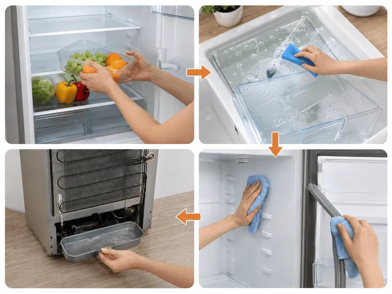 Tủ lạnh có mùi hôi: 3 nguyên nhân và cách xử lý triệt để tại nhà tủ lạnh có mùi hôi