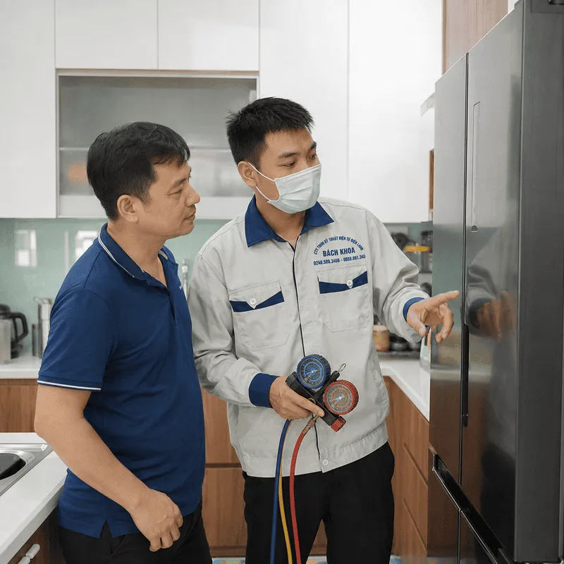 tủ lạnh hết ga