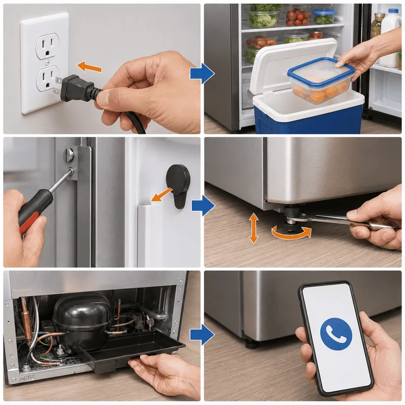 Tại sao tủ lạnh kêu rè rè liên tục? 6 lý do và cách sửa tại nhà tủ lạnh kêu rè rè