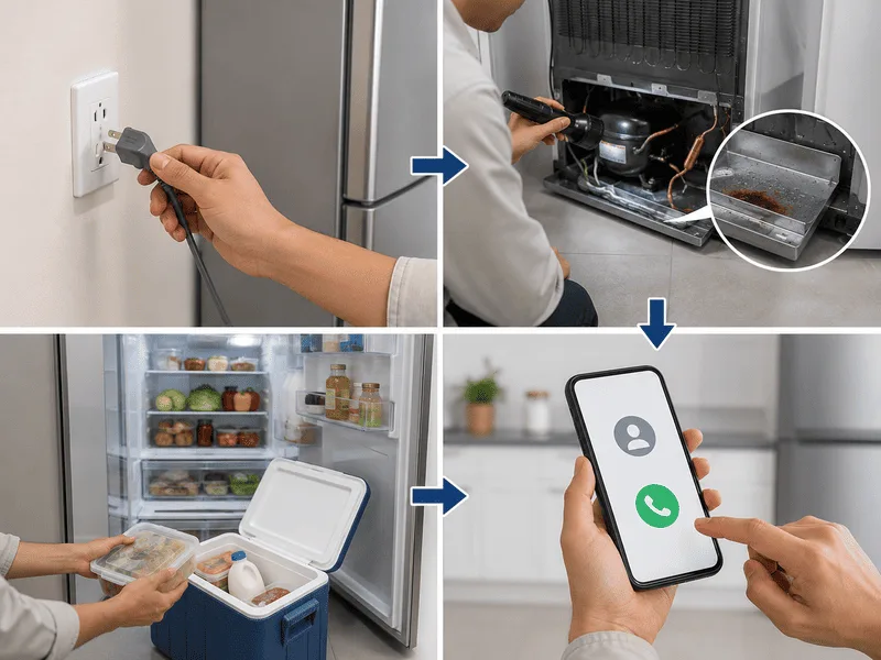 tủ lạnh có tiếng kêu tạch tạch