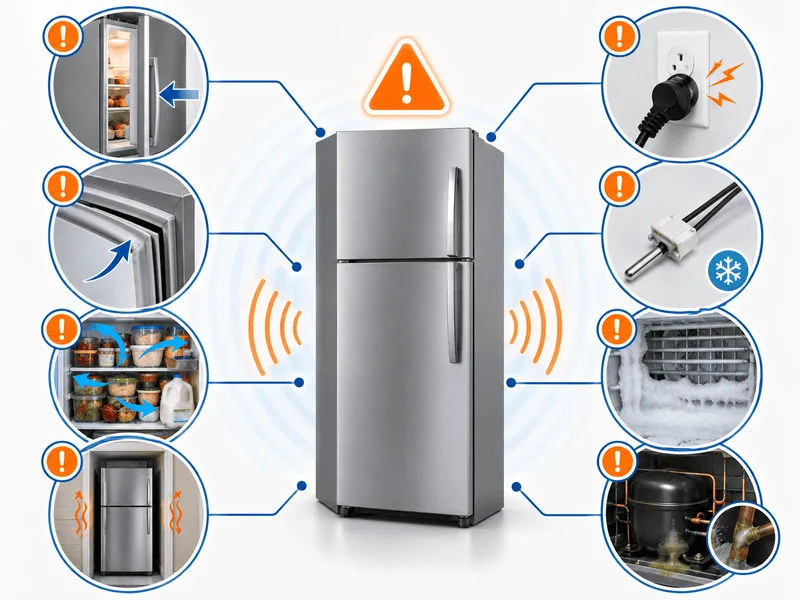 Tại sao tủ lạnh kêu tít tít? 8 lỗi thường gặp và cách xử lý tại nhà tủ lạnh kêu tít tít liên tục