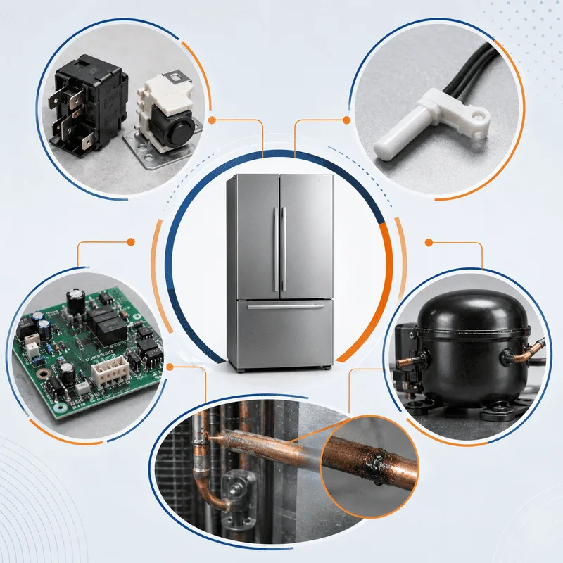 Tại sao tủ lạnh tắt mở liên tục? 10 nguyên nhân và cách sửa tại nhà tủ lạnh tắt mở liên tục