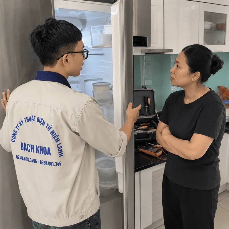Tại sao tủ lạnh tắt mở liên tục? 10 nguyên nhân và cách sửa tại nhà tủ lạnh tắt mở liên tục