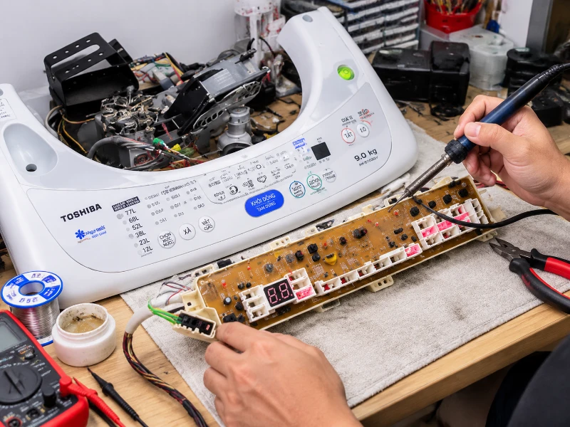 mâm máy giặt toshiba không quay