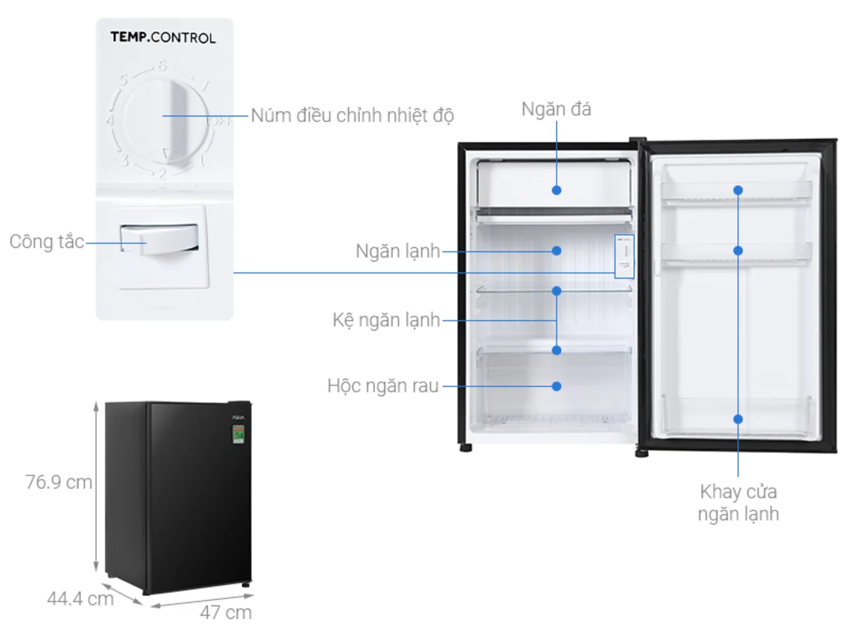 tủ lạnh mini có ngăn đá