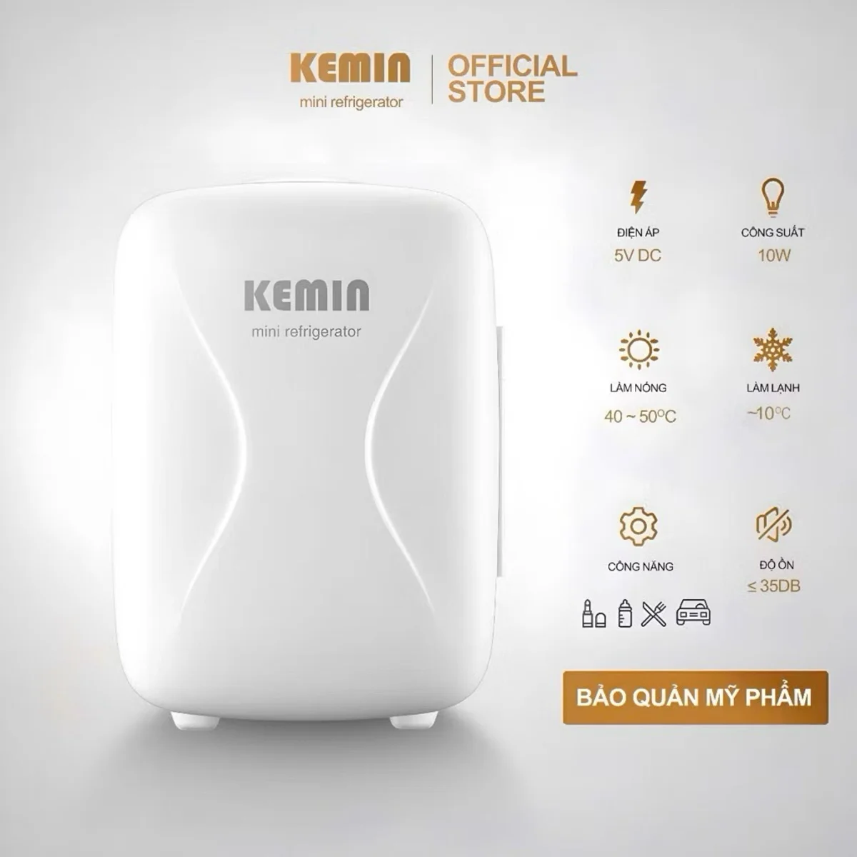 Các mẫu tủ lạnh mini dưới 2tr Kemin dung tích 4 đến 9 lít