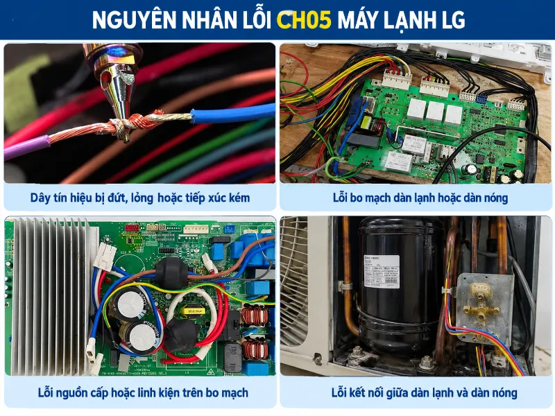 điều hoà LG lỗi CH05