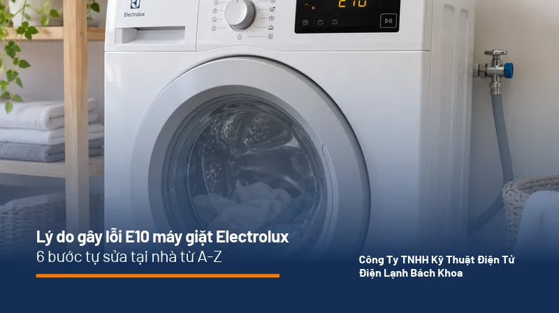 Máy giặt Electrolux báo lỗi E10 trên màn hình điều khiển