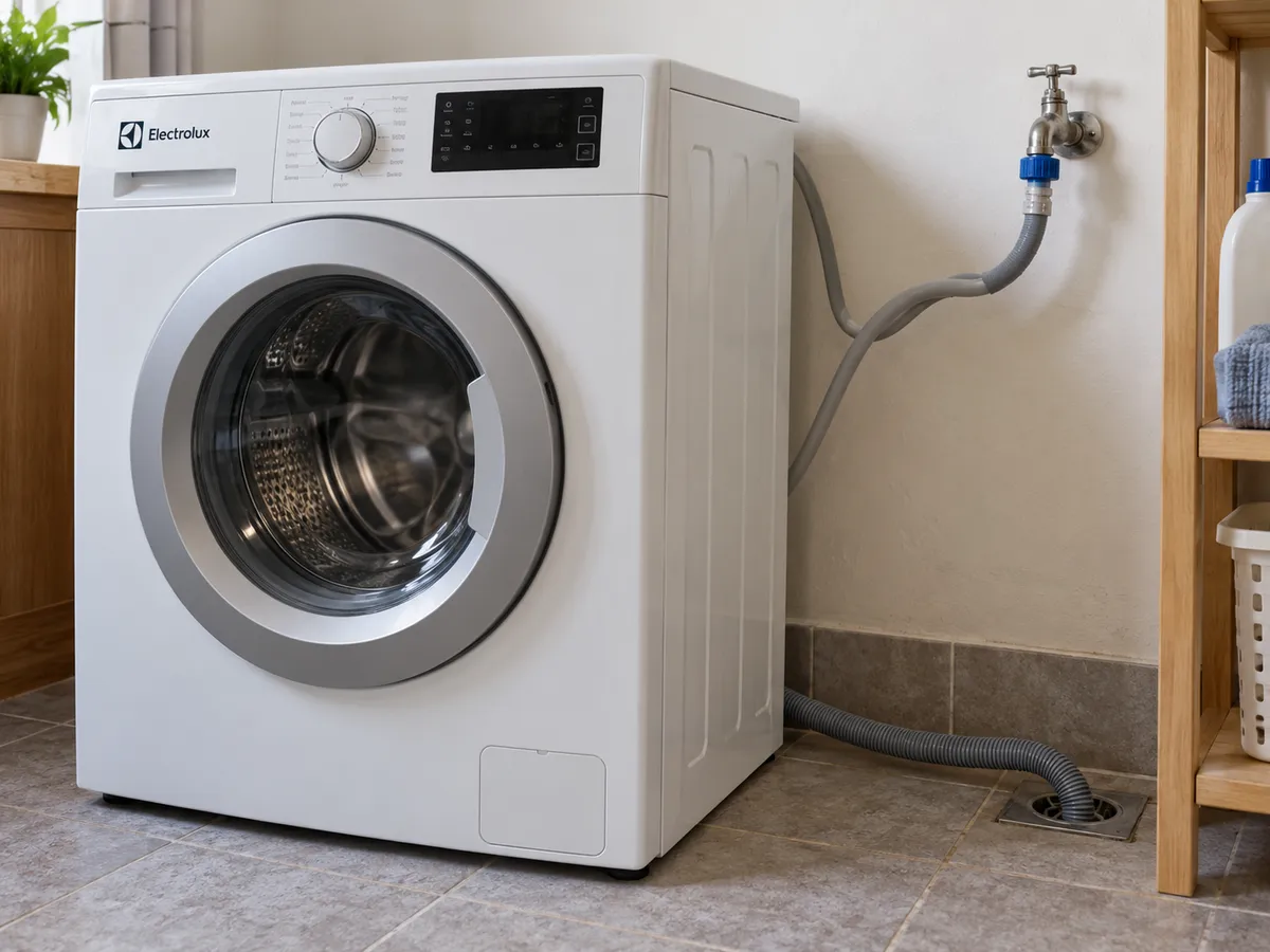 Máy giặt Electrolux lỗi E10 khi ống thoát nước lắp quá thấp
