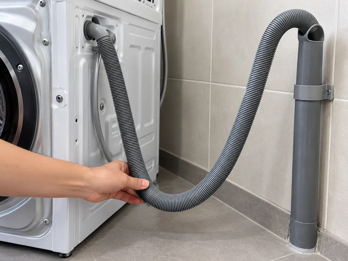 Sửa lỗi E20 máy giặt Electrolux bằng cách kiểm tra ống xả