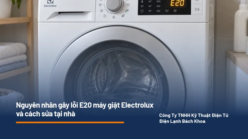 Lỗi E20 máy giặt Electrolux và cách khắc phục tại nhà