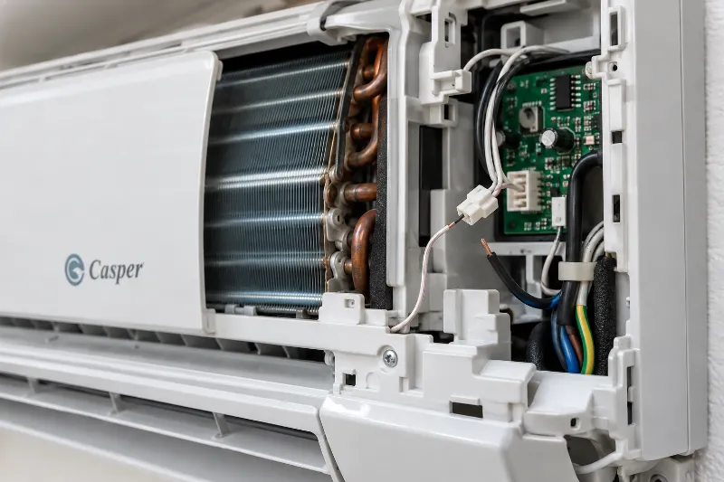 Điều hòa Casper báo lỗi E3 do lỏng giắc