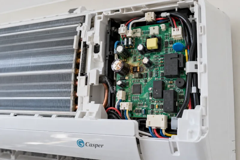 Kiểm tra bo mạch khi điều hòa Casper báo lỗi E3