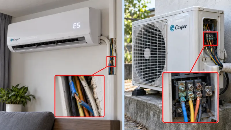 lỗi E5 điều hoà Casper