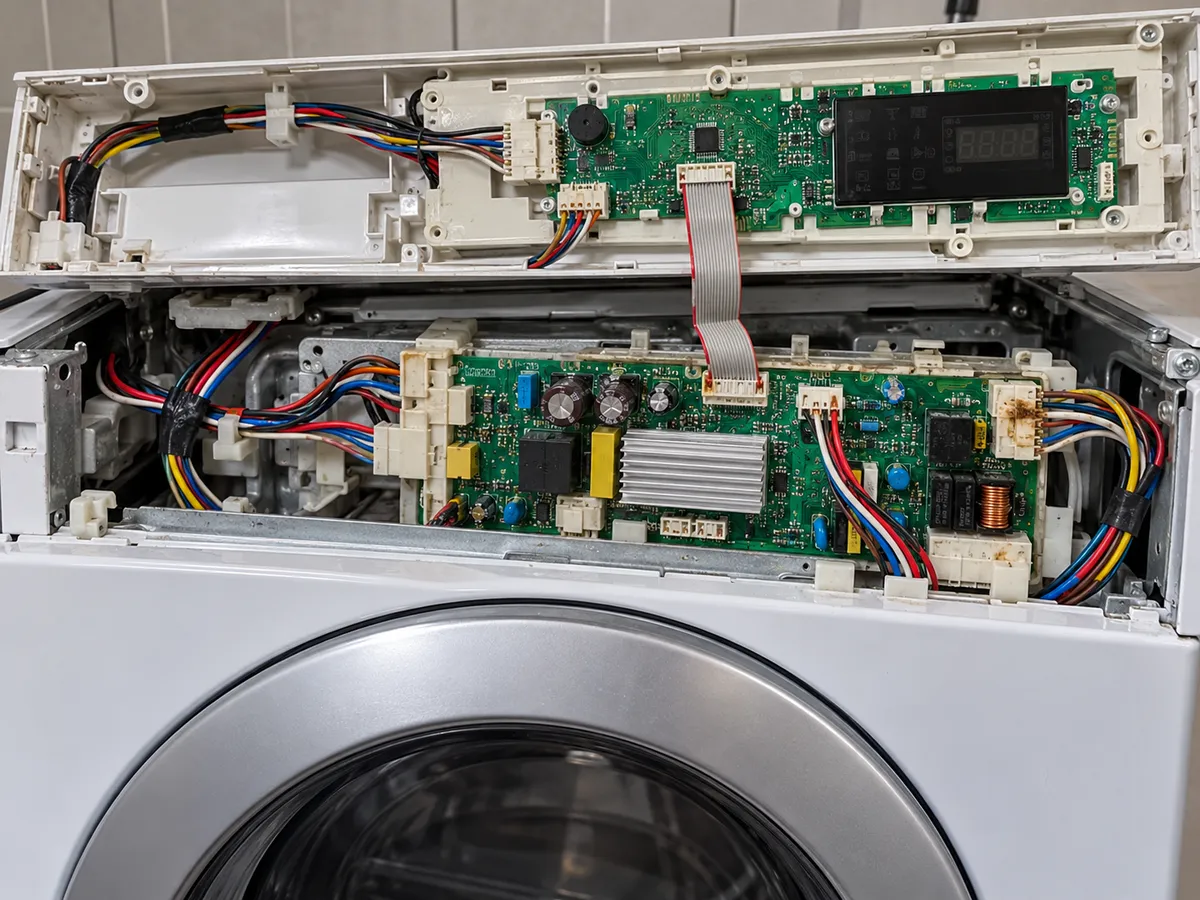 Kiểm tra bo mạch khi máy giặt Electrolux bị lỗi E91