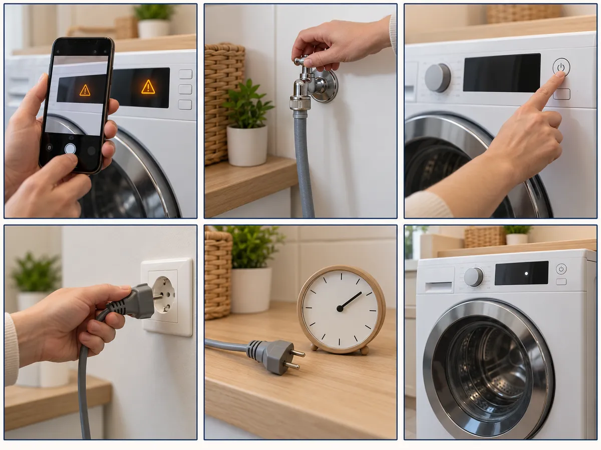 Hướng dẫn reset mã lỗi máy giặt Electrolux an toàn tại nhà