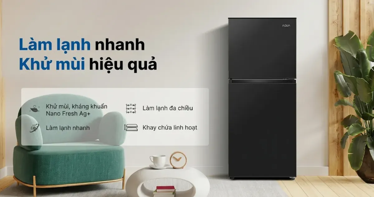 Tủ lạnh không đóng tuyết mini Aqua AQR-T160FA