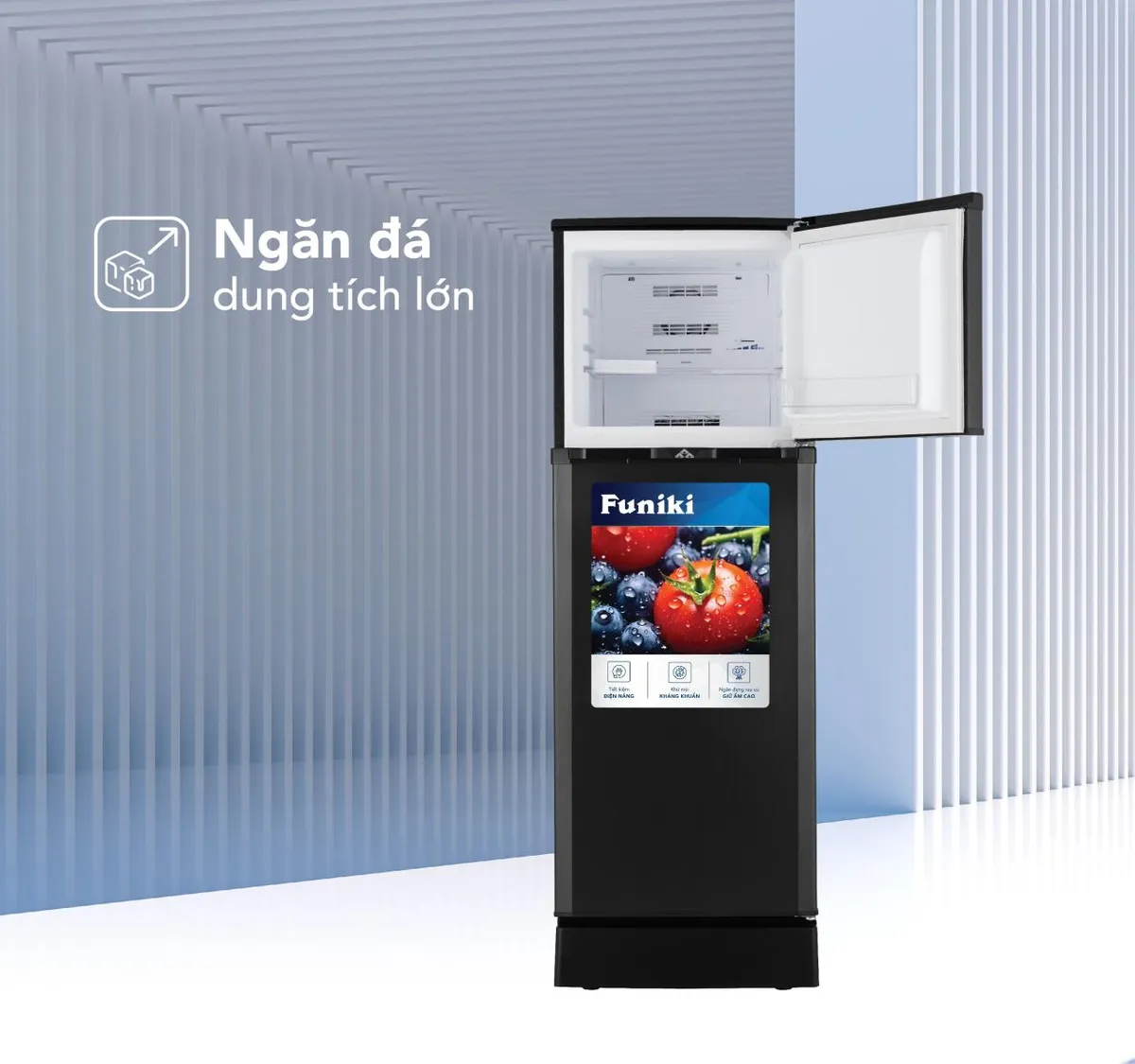 Tủ lạnh mini không đóng tuyết Funiki HR T6147TDG